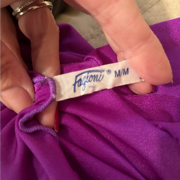 Gorgeous asymmetrical Purple Ruffled Halter Midi Dress❤️M - Picture 5 of 6